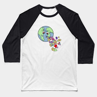 World of Joy Funky Art Baseball T-Shirt